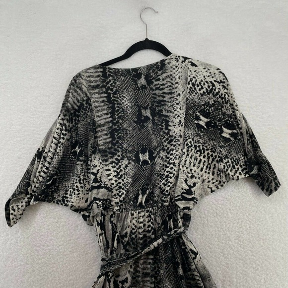 Suzie Chin for Maggy Boutique Womens Dress Size 2 Dolman Sleeve Snake Print - Picture 4 of 9